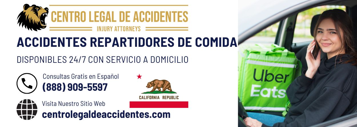 Abogados de Accidentes de Entrega de Comida Uber Eats, DoorDash o Postmates en California