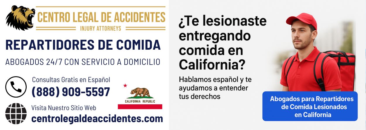 Abogados para Repartidores de Comida Lesionados en California